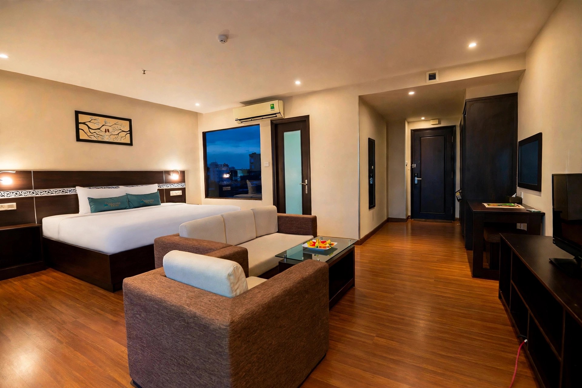Suite living area at Sea Garden Hotel Da Nang
